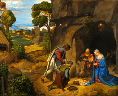 Giorgione, Pokłon pasterzy reprodukcja